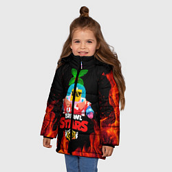 Куртка зимняя для девочки BRAWL STARS NEW SPROUT 6, цвет: 3D-черный — фото 2