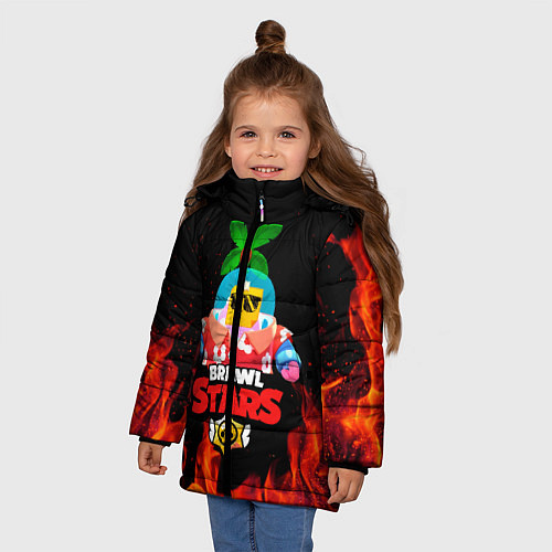 Зимняя куртка для девочки BRAWL STARS NEW SPROUT 6 / 3D-Черный – фото 3