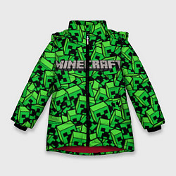 Куртка зимняя для девочки MINERCRAFT, цвет: 3D-красный