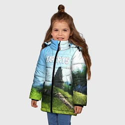 Куртка зимняя для девочки FARCRY5, цвет: 3D-черный — фото 2
