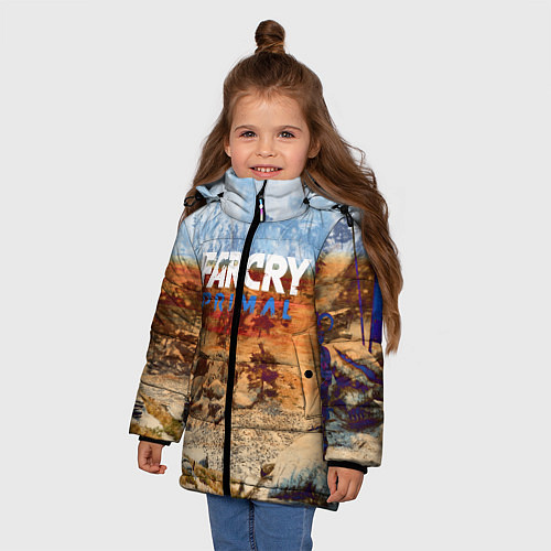 Зимняя куртка для девочки FARCRY:PRIMAL / 3D-Черный – фото 3