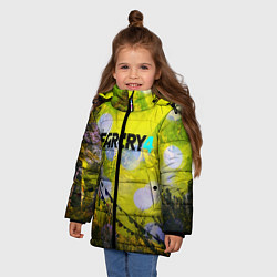 Куртка зимняя для девочки FARCRY4, цвет: 3D-черный — фото 2