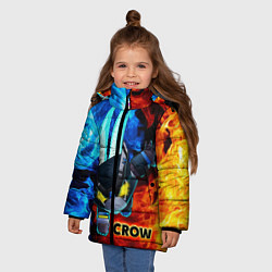 Куртка зимняя для девочки Brawl Stars CROW, цвет: 3D-черный — фото 2