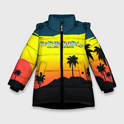 Куртка зимняя для девочки HOTLINE MIAMI2, цвет: 3D-черный
