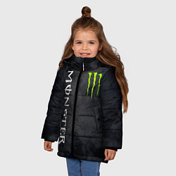 Куртка зимняя для девочки MONSTER ENERGY, цвет: 3D-светло-серый — фото 2