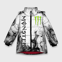 Куртка зимняя для девочки MONSTER ENERGY, цвет: 3D-красный