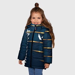 Куртка зимняя для девочки Valorant, цвет: 3D-черный — фото 2