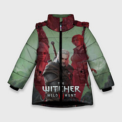 Куртка зимняя для девочки The Witcher 5-летие, цвет: 3D-черный