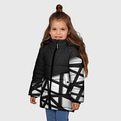 Куртка зимняя для девочки BLACK GEOMETRY, цвет: 3D-красный — фото 2