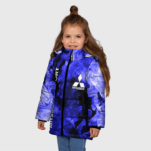 Зимняя куртка для девочки MITSUBISHI / 3D-Черный – фото 3