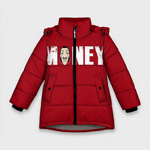 Зимняя куртка для девочки Money / 3D-Светло-серый – фото 1