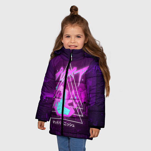 Зимняя куртка для девочки PROMARE / 3D-Черный – фото 3