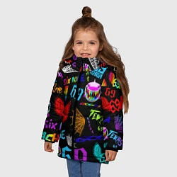 Куртка зимняя для девочки 6IX9INE, цвет: 3D-светло-серый — фото 2