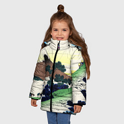 Куртка зимняя для девочки ЯПОНИЯ, цвет: 3D-черный — фото 2