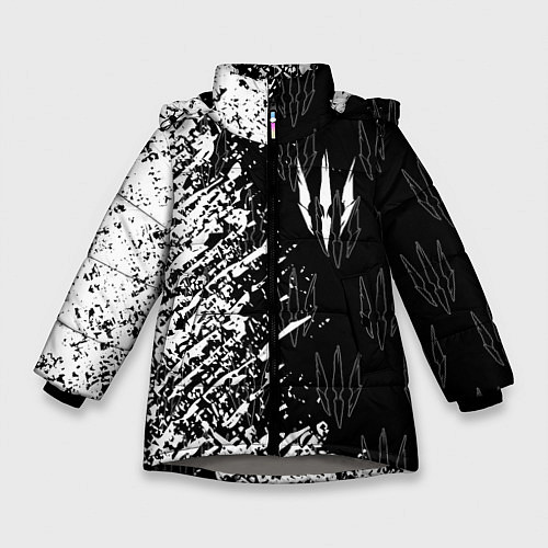 Зимняя куртка для девочки The Witcher / 3D-Светло-серый – фото 1