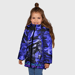 Куртка зимняя для девочки VALORANT OMEN, цвет: 3D-светло-серый — фото 2