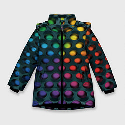 Зимняя куртка для девочки 3Д спектр
