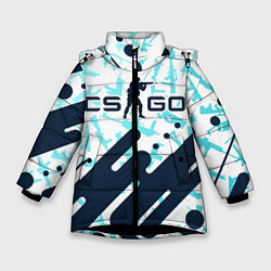 Куртка зимняя для девочки CS GO КС ГО, цвет: 3D-черный