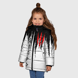 Куртка зимняя для девочки The Witcher, цвет: 3D-красный — фото 2