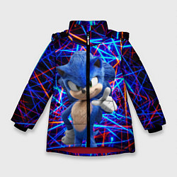Куртка зимняя для девочки Sonic, цвет: 3D-красный