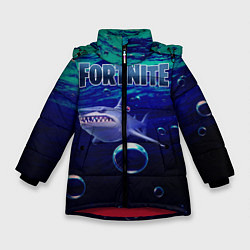 Куртка зимняя для девочки Loot Shark Fortnite, цвет: 3D-красный