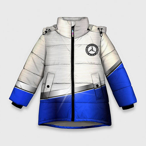 Зимняя куртка для девочки MERCEDES-BENZ / 3D-Светло-серый – фото 1