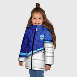 Куртка зимняя для девочки VOLKSWAGEN, цвет: 3D-черный — фото 2