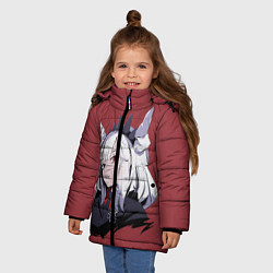 Куртка зимняя для девочки Helltaker, цвет: 3D-черный — фото 2