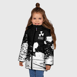 Куртка зимняя для девочки S T A L K E R, цвет: 3D-черный — фото 2
