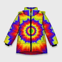 Зимняя куртка для девочки Tie-Dye