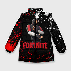 Куртка зимняя для девочки FORTNITE x IKONIK, цвет: 3D-черный