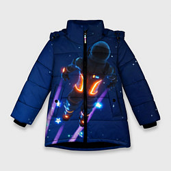 Куртка зимняя для девочки Dark Voyager, цвет: 3D-черный