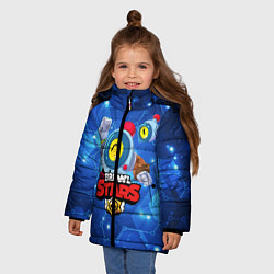 Куртка зимняя для девочки BRAWL STARS NANI НАНИ, цвет: 3D-светло-серый — фото 2