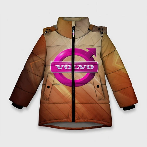 Зимняя куртка для девочки Volvo / 3D-Светло-серый – фото 1