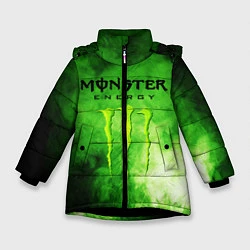 Куртка зимняя для девочки MONSTER ENERGY, цвет: 3D-черный