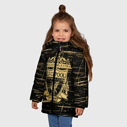 Куртка зимняя для девочки LIVERPOOL, цвет: 3D-черный — фото 2