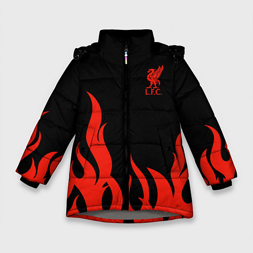 Зимняя куртка для девочки Liverpool F C / 3D-Светло-серый – фото 1