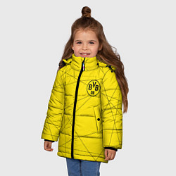 Куртка зимняя для девочки BORUSSIA, цвет: 3D-светло-серый — фото 2