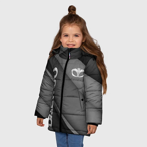 Зимняя куртка для девочки DAEWOO / 3D-Черный – фото 3