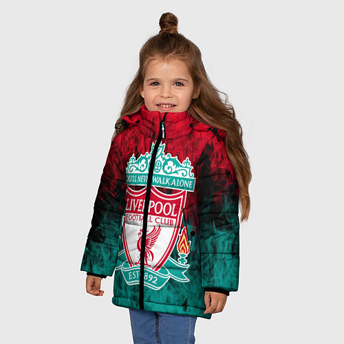 Зимняя куртка для девочки LIVERPOOL / 3D-Черный – фото 3