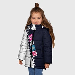 Куртка зимняя для девочки Краш, цвет: 3D-черный — фото 2