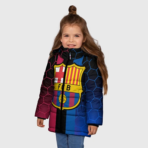 Зимняя куртка для девочки BARSELONA / 3D-Черный – фото 3