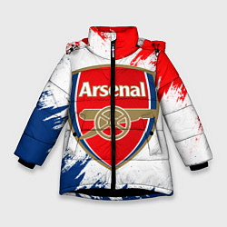 Куртка зимняя для девочки ARSENAL, цвет: 3D-черный