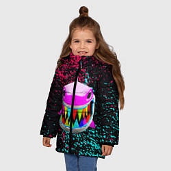 Куртка зимняя для девочки 6IX9INE, цвет: 3D-черный — фото 2