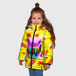 Куртка зимняя для девочки 6ix9ine, цвет: 3D-черный — фото 2