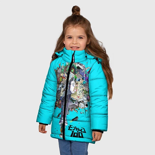 Зимняя куртка для девочки МОБ ПСИХО 100 / 3D-Черный – фото 3