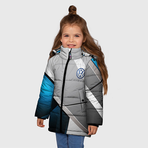 Зимняя куртка для девочки VOLKSWAGEN / 3D-Черный – фото 3