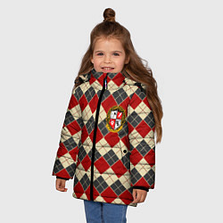 Куртка зимняя для девочки Академия Амбрелла 2, цвет: 3D-красный — фото 2