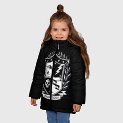 Куртка зимняя для девочки Академия Амбрелла, цвет: 3D-светло-серый — фото 2