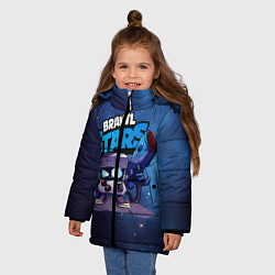 Куртка зимняя для девочки 8 bit blue brawl stars 8 бит, цвет: 3D-красный — фото 2